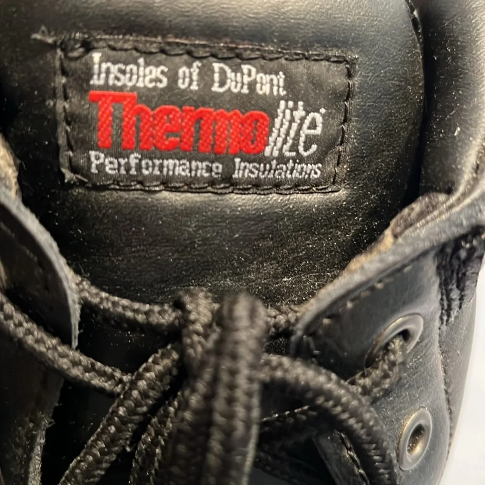 NWT Thermolite Black and Tan Weatherproof Winter Boots Size 9.5